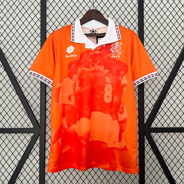 Tailandia Camiseta Países Bajos Replica Primera Ropa Retro 1996